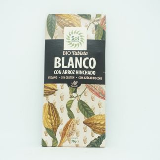 Tableta De Cacao Blanco Con Arroz Hincha